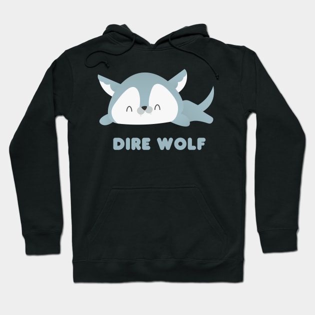 Kawaii Dire Wolf Hoodie by FlutesLoot